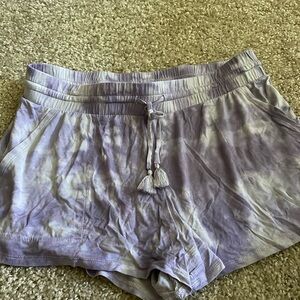 Stars Above Purple Tie-Dye Pajama Shorts